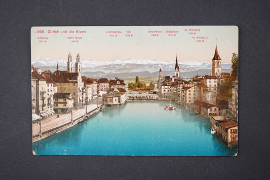 Pohlednice Zürich und die Alpen (x5915)