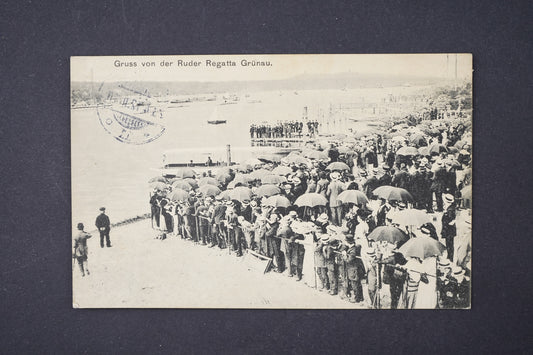 Pohlednice Gruss von der Ruder Regatta Grünau (x5927)