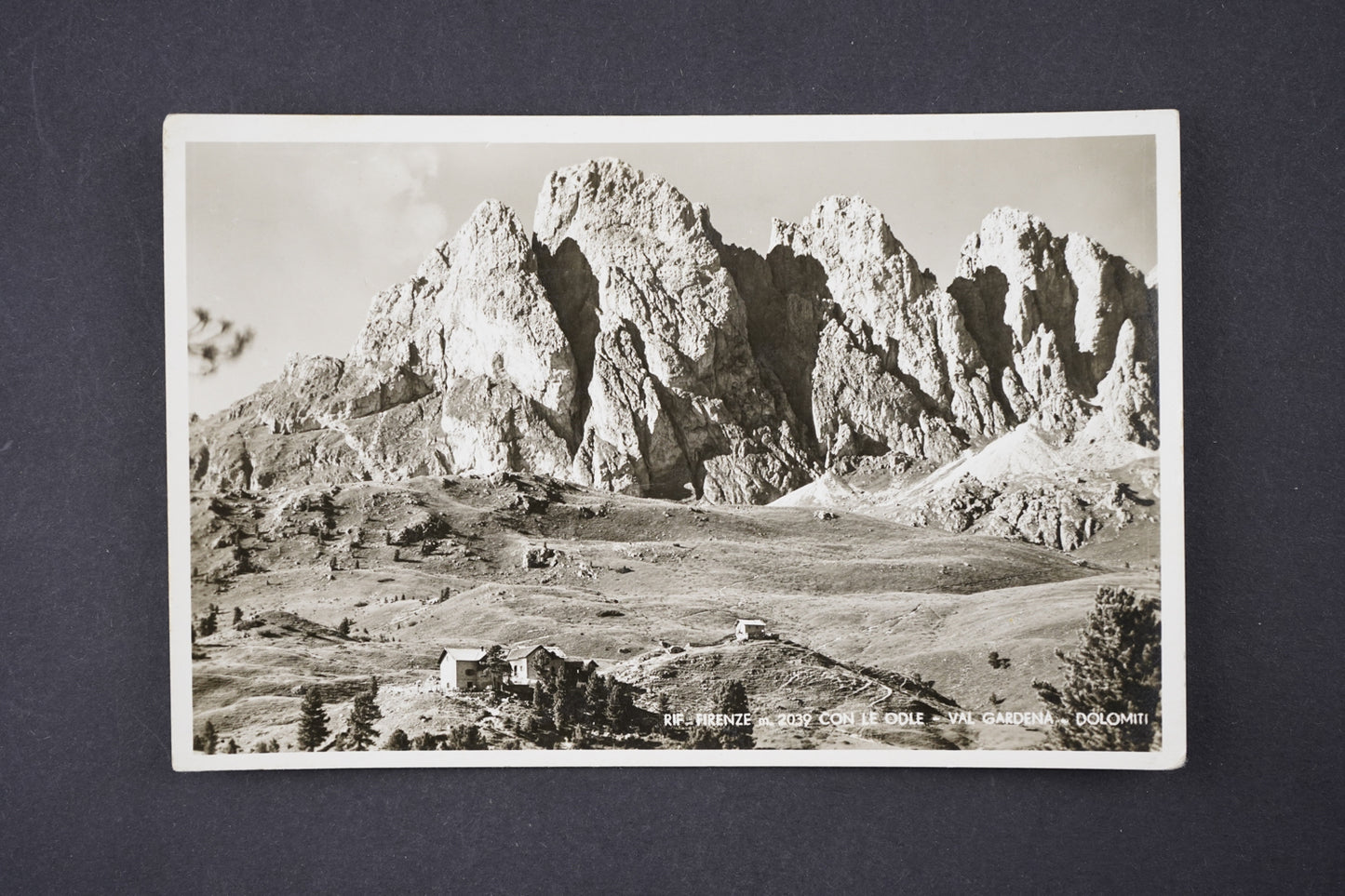 Pohlednice Rif Firenze 2039 Con Le Odle Val Gardena Dolomiti (x6020)