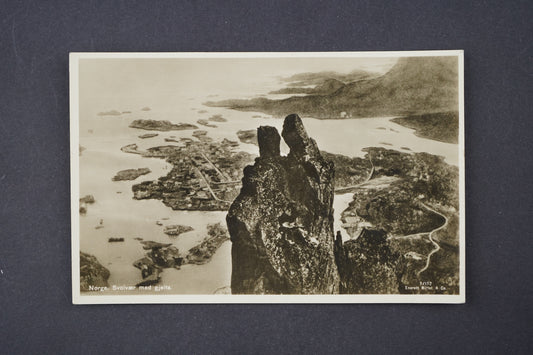 Pohlednice Norge, Svolvaer med gjeita (x6026)