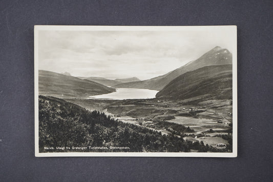 Pohlednice Narvik, Utsigt fra Gratangen Turiststation, Gra tan (x6029)