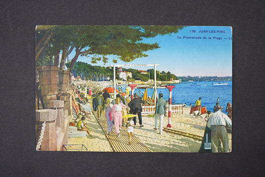 Pohlednice Promenáda na pláži (Francie) Juan Les Pins (x6043)
