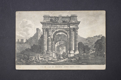 Pohlednice Vue De Larc De Triomplle Appele Porta Aurea (x6086)