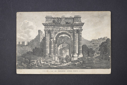 Pohlednice Vue De Larc De Triomplle Appele Porta Aurea (x6086)