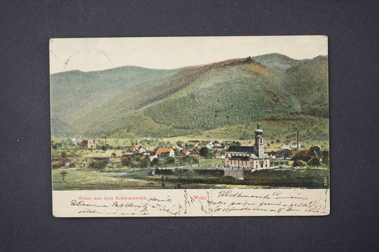 Pohlednice Gruss aus dem Schwarzwald Wehr (x6185)