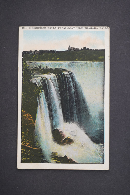 Pohlednice Horseshoe Falls from goat Isle, Niagarské vodopády (x6239)