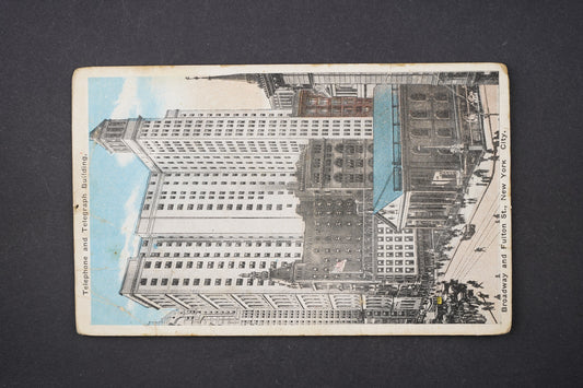 Pohlednice Telephone and Telegraph Building Broadway and Fulton(x6244)