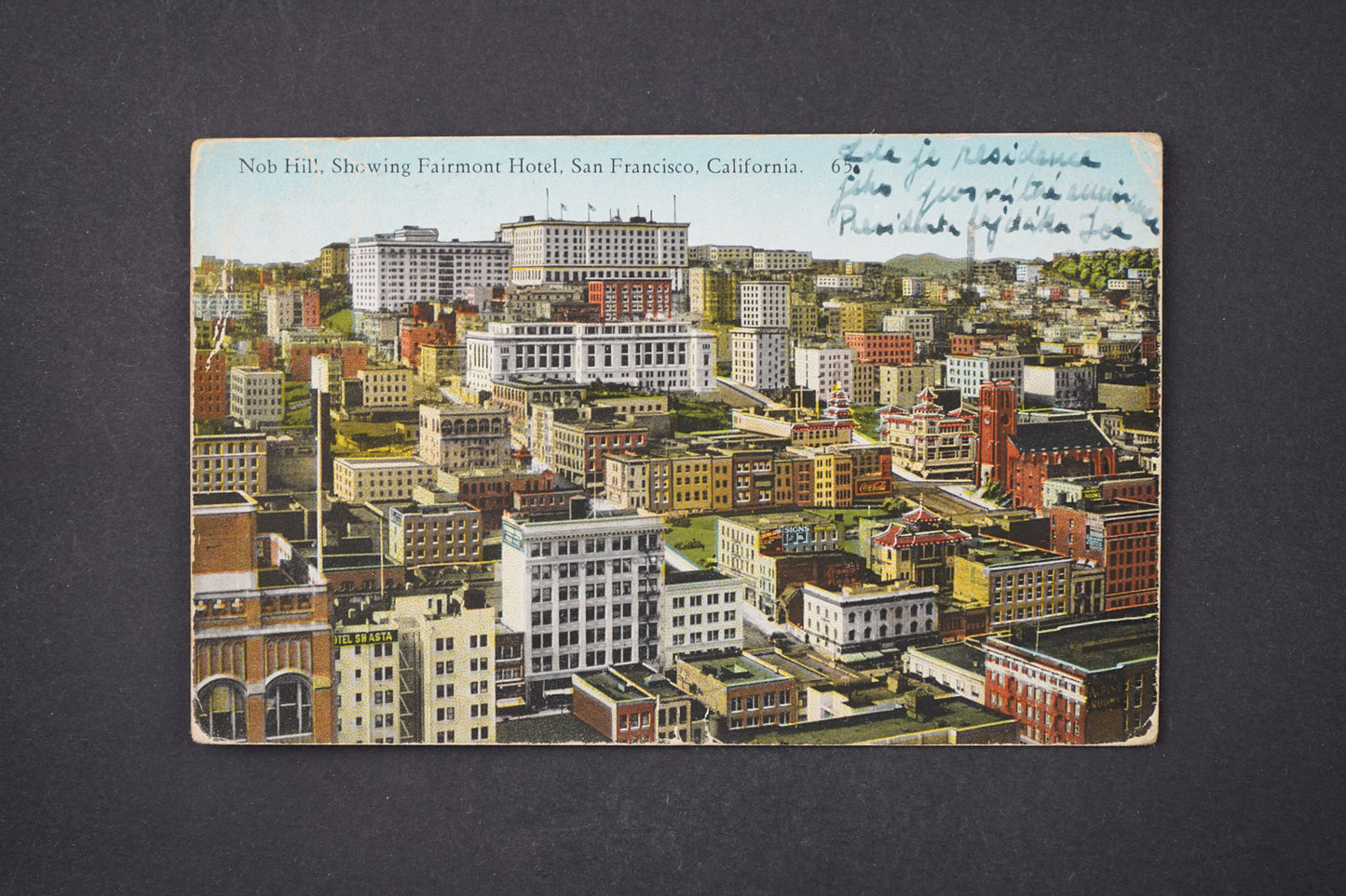 Pohlednice Nob Hill, Fairmont Hotel, San Francisco, Kalifornie (x6260)
