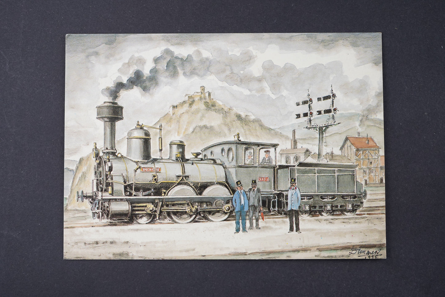 Pohlednice Blindrahmen Nejstarší naše lokomotivy (x6394)