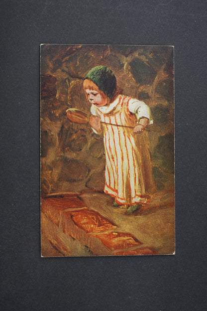 Pohlednice H Kaulbach Hausmütterchen Verlag von E. A. Seemann  (x6425)