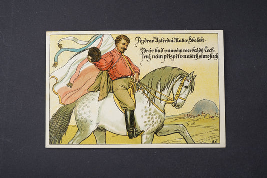 Pohlednice Pozdrav Ústřední Matice Školské (x6434)