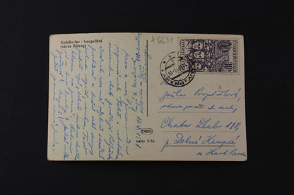 Postcard Radošovice - swimming pool (x6657)