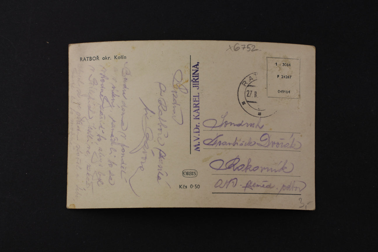 Postcard Racibórz, Kolín district (x6752)
