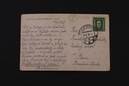 Postcard Ludvík Kuba: Poděbrady Spa - Chateau (x6753)