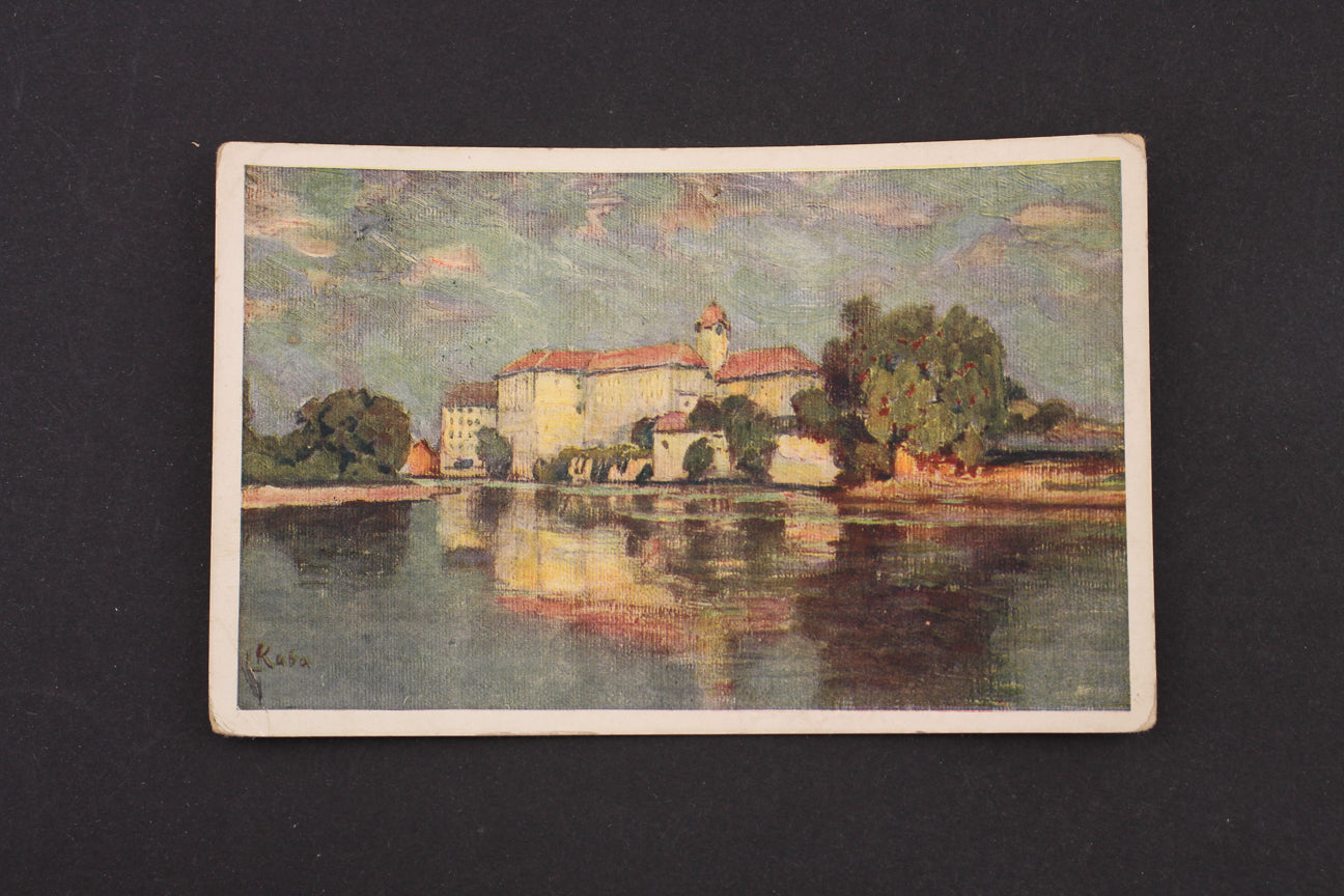 Postcard Ludvík Kuba: Poděbrady Spa - Chateau (x6753)