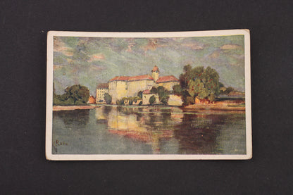 Postcard Ludvík Kuba: Poděbrady Spa - Chateau (x6753)