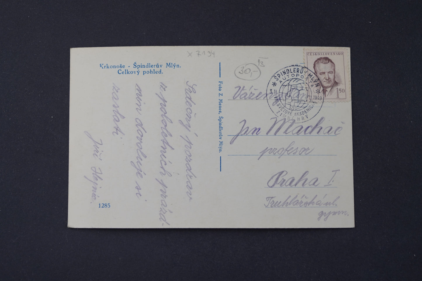 Postcard Giant Mountains - Spindleruv Mlyn (x7134)