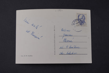 Postcard Christmas and New Year greetings from Šluknov (x7154)