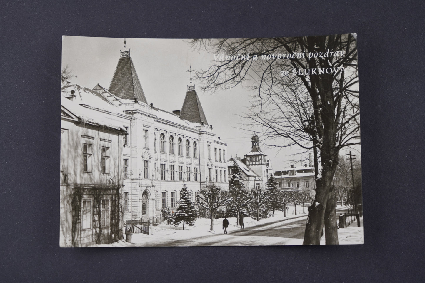 Postcard Christmas and New Year greetings from Šluknov (x7154)