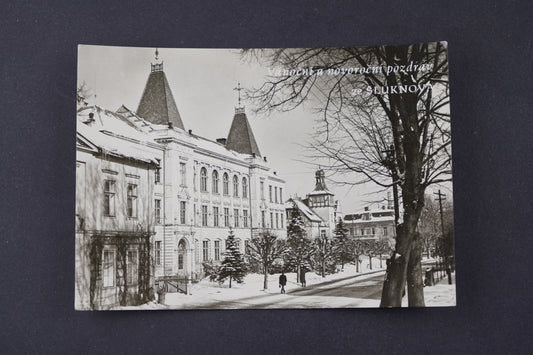 Pohlednice Vánoční a novoroční pozdrav ze Šluknova (x7154)