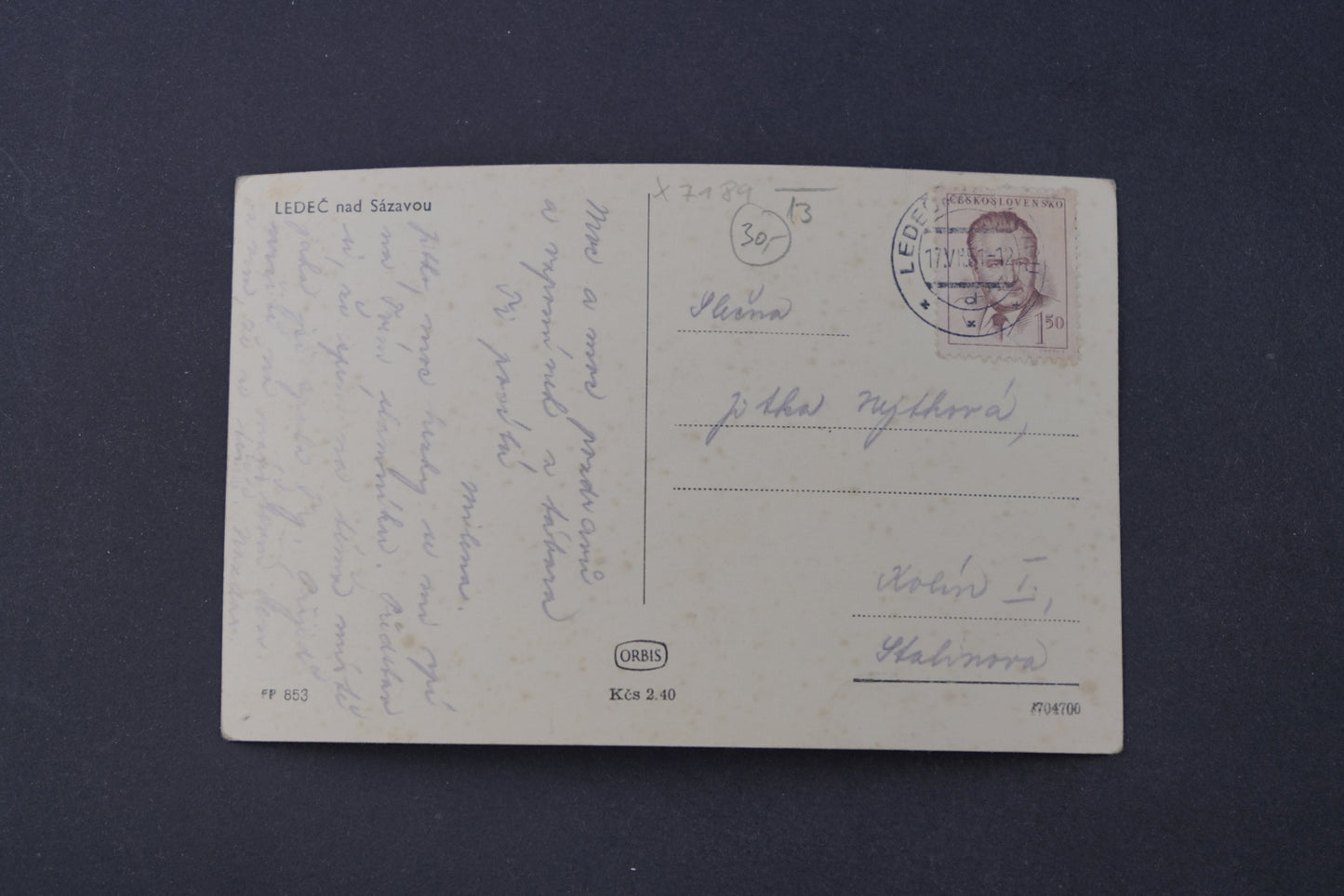 Postcard Ledeč nad Sázavou (x7189)