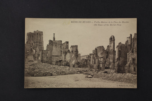 Pohlednice Reims en Ruines