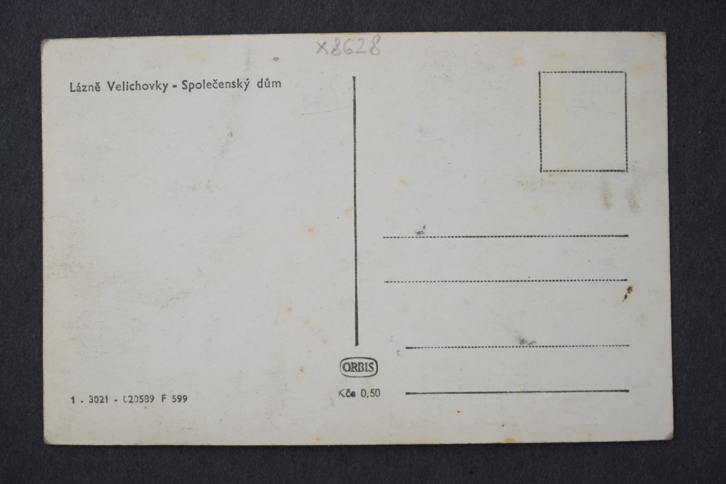 Postcard Spa Velichovky Community Center x8628