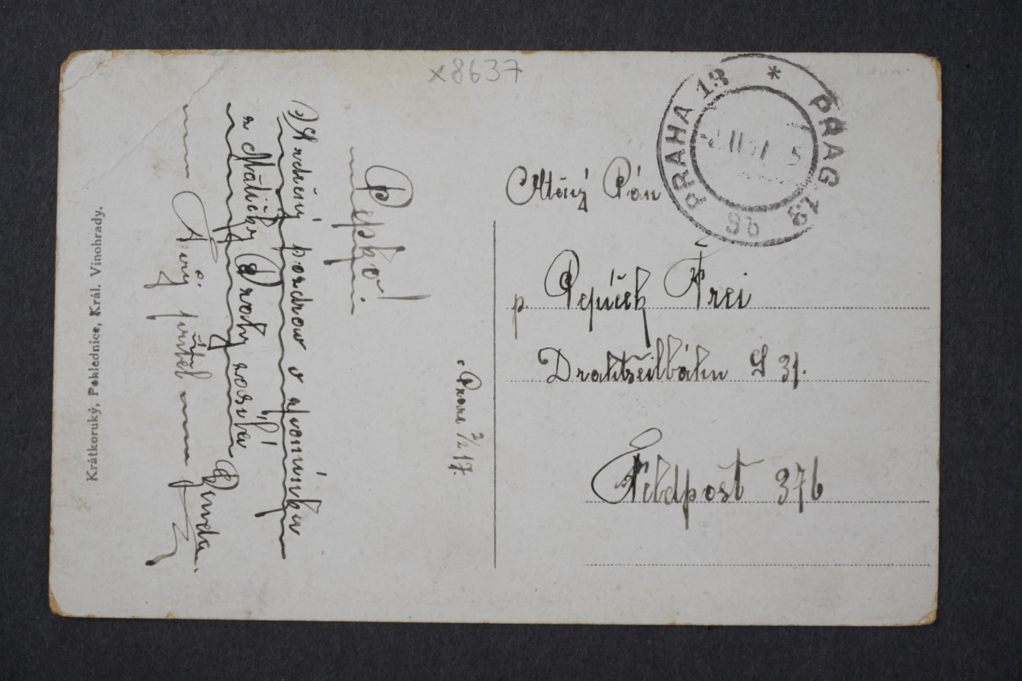 Pohlednice PRAHA most arcivévody Františka Ferdinanda x8637