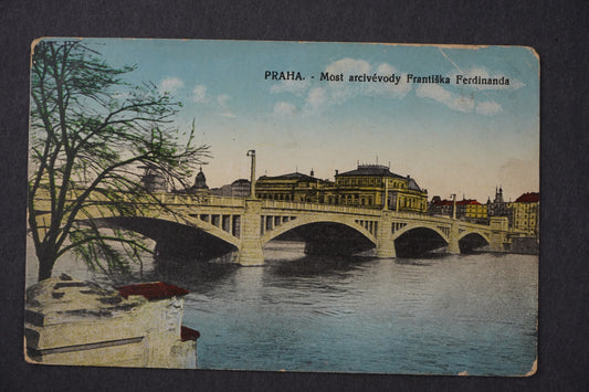 Pohlednice PRAHA most arcivévody Františka Ferdinanda x8637