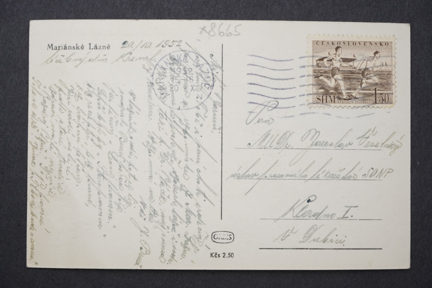 Pohlednice MARIÁNSKÉ LÁZNĚ x8665