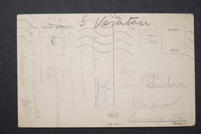 Postcard CHEB THEATRE OF WORKERS x8669