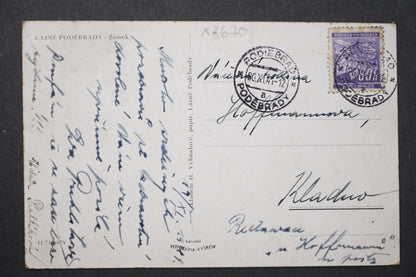 Postcard ÁZNÉ PODEBRADY CASTLE x8670