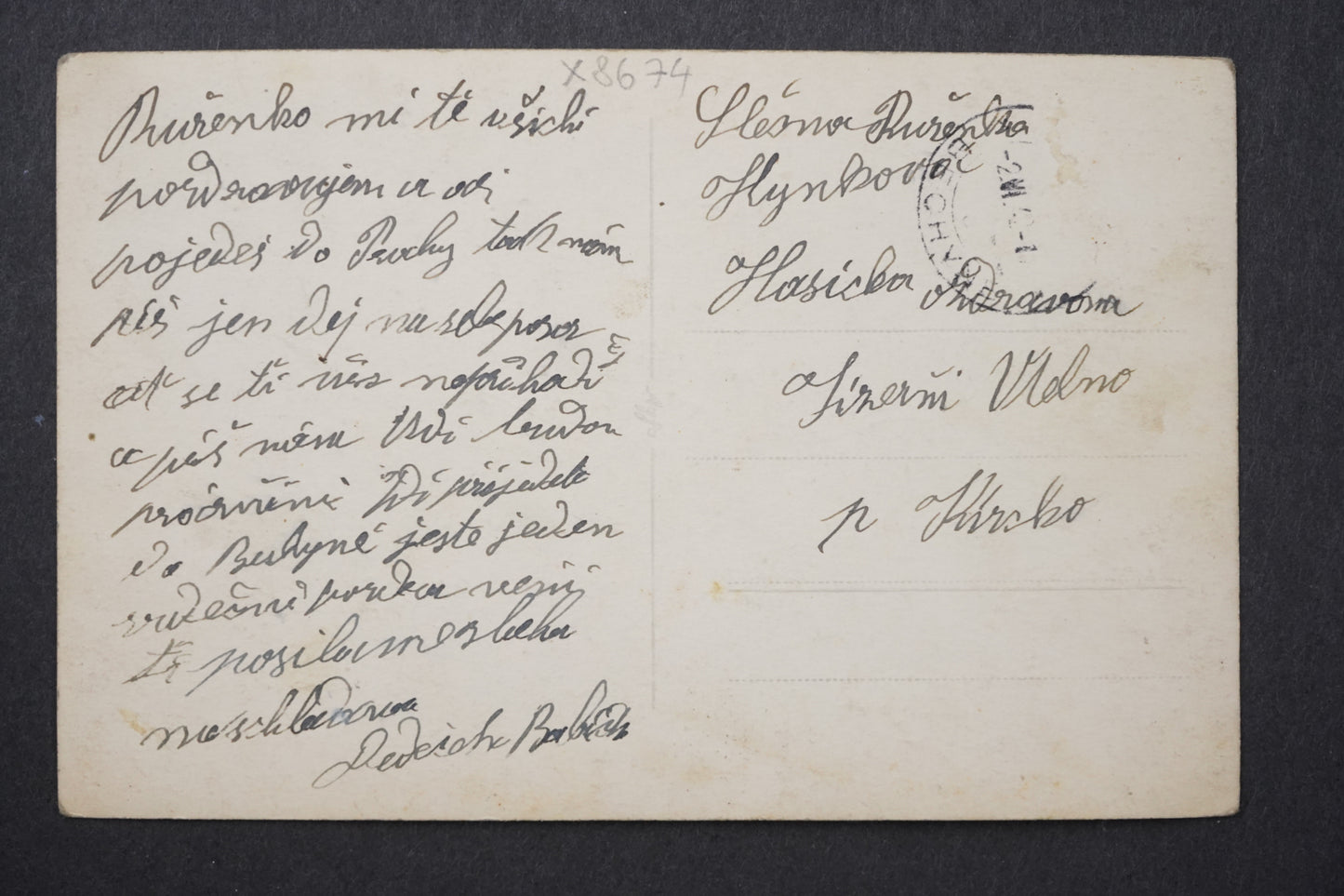 Postcard LÁZNĚ BECHYNĚ x8674