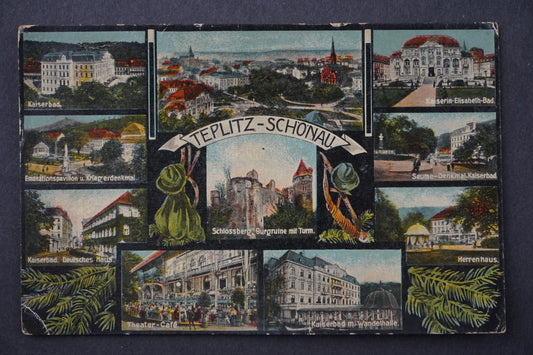 Pohlednice TEPLITZ SCHONAU KOLÁŽ TEPLICE x8862