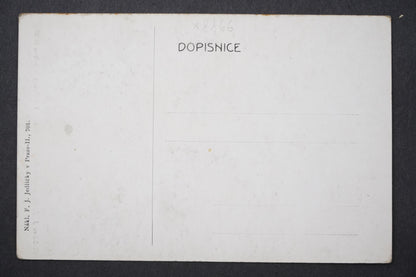 Pohlednice BRÁNA U NÁRODNÍHO DIVADLA NÁVŠTĚVA JV A FJI Praha1907 x8866