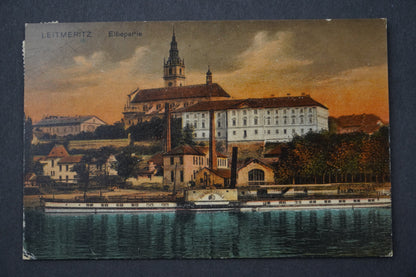 Pohlednice LEITMERITZ ELBEPARTIE Litoměřice x8905