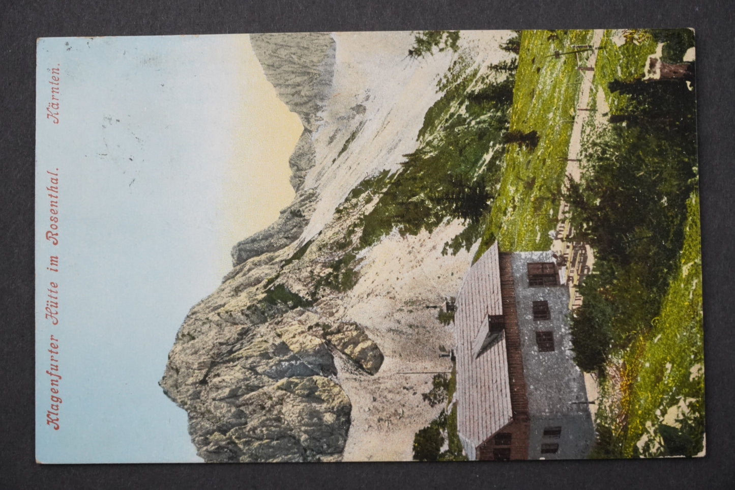 Pohlednice KLAGENFURTER HUTTE IM ROSENTHAL x8912