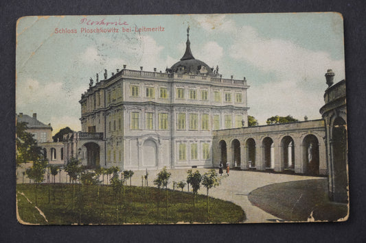 Pohlednice SCHLOSS PLOSCHKOWITZ BEI LEITMERITZ Zámek Ploskovice x8925