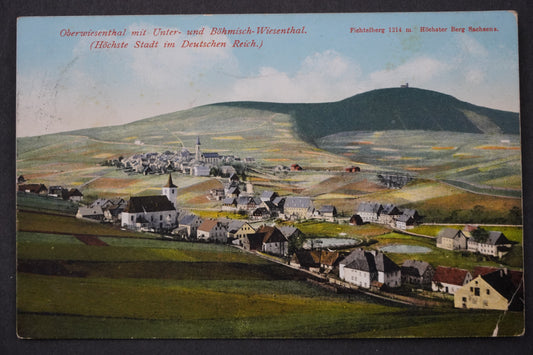Pohlednice OBERWIESENTHAL MIT UNTER x8929