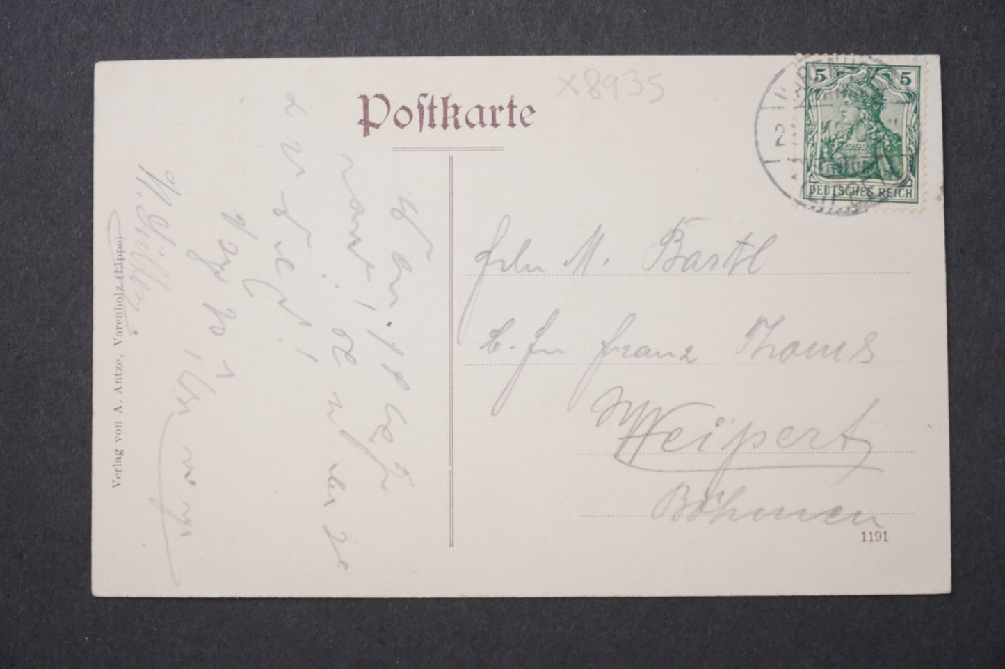 Pohlednice Varenholzer Schloß x8935