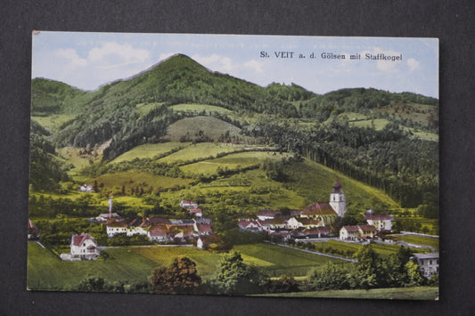 Pohlednice ST VEIT A.D. GLOSEN MIT STAFFKOGEL x8966