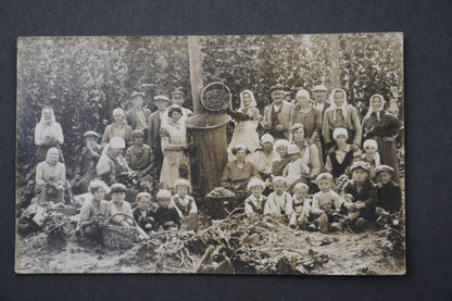 Pohlednice sběr fotografie chmelařství pivo RAKOVNÍK chmele x8994