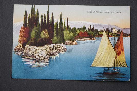 Pohlednice LAGO DI GARDA ISOLA DEL GARDA x9090
