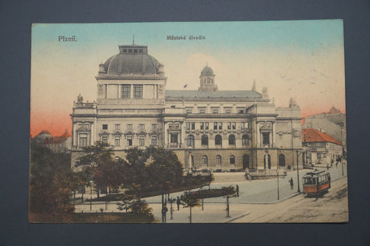 Pohlednice PLZEŇ MĚSTSKÉ DIVADLO (x9501)