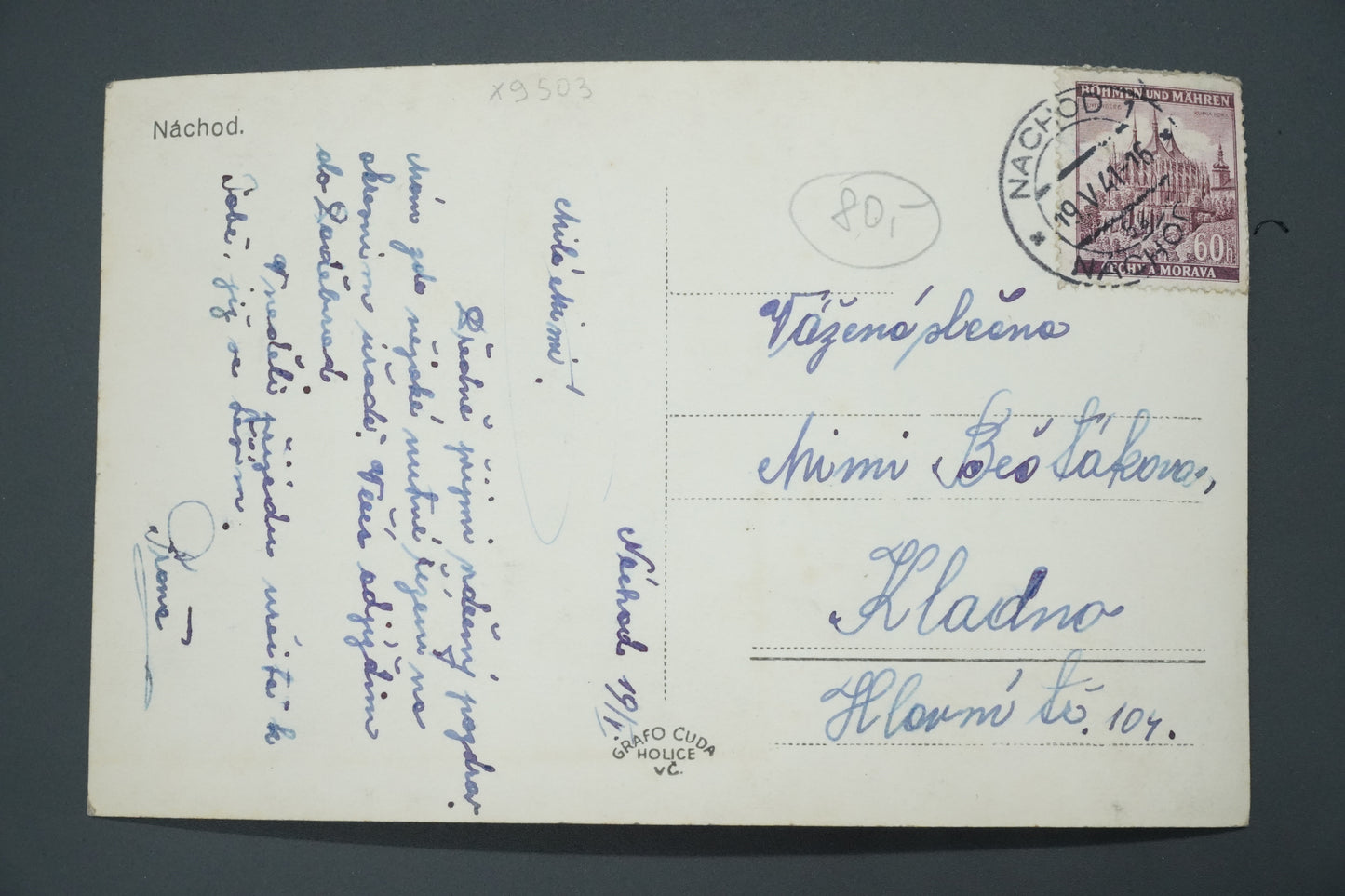 Pohlednice NÁCHOD (x9503)