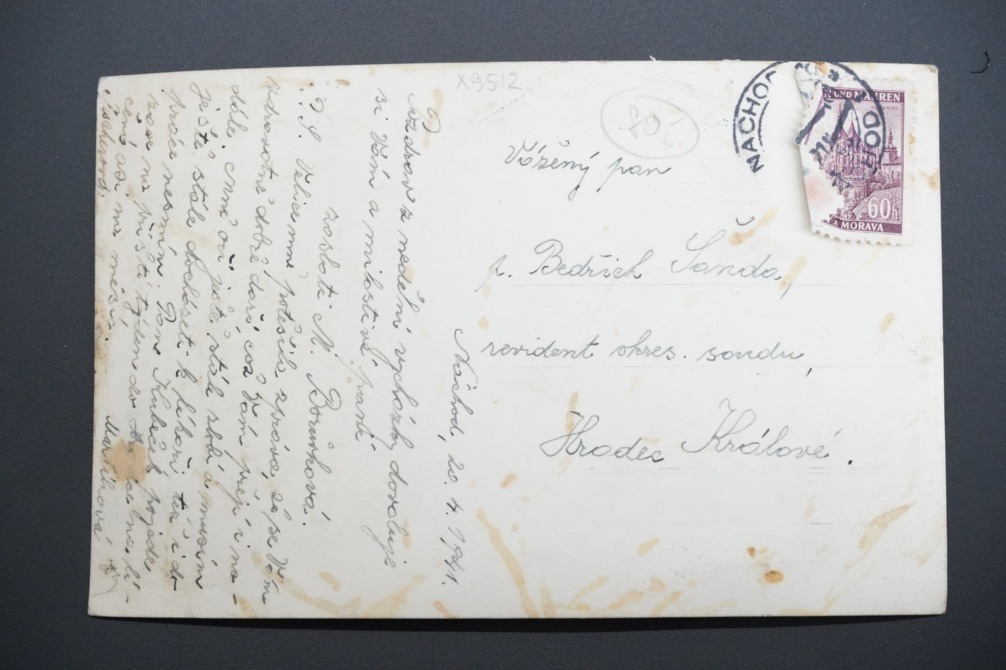 Pohlednice RATIBOŘICE STARÉ BĚLIDLO (x9512)