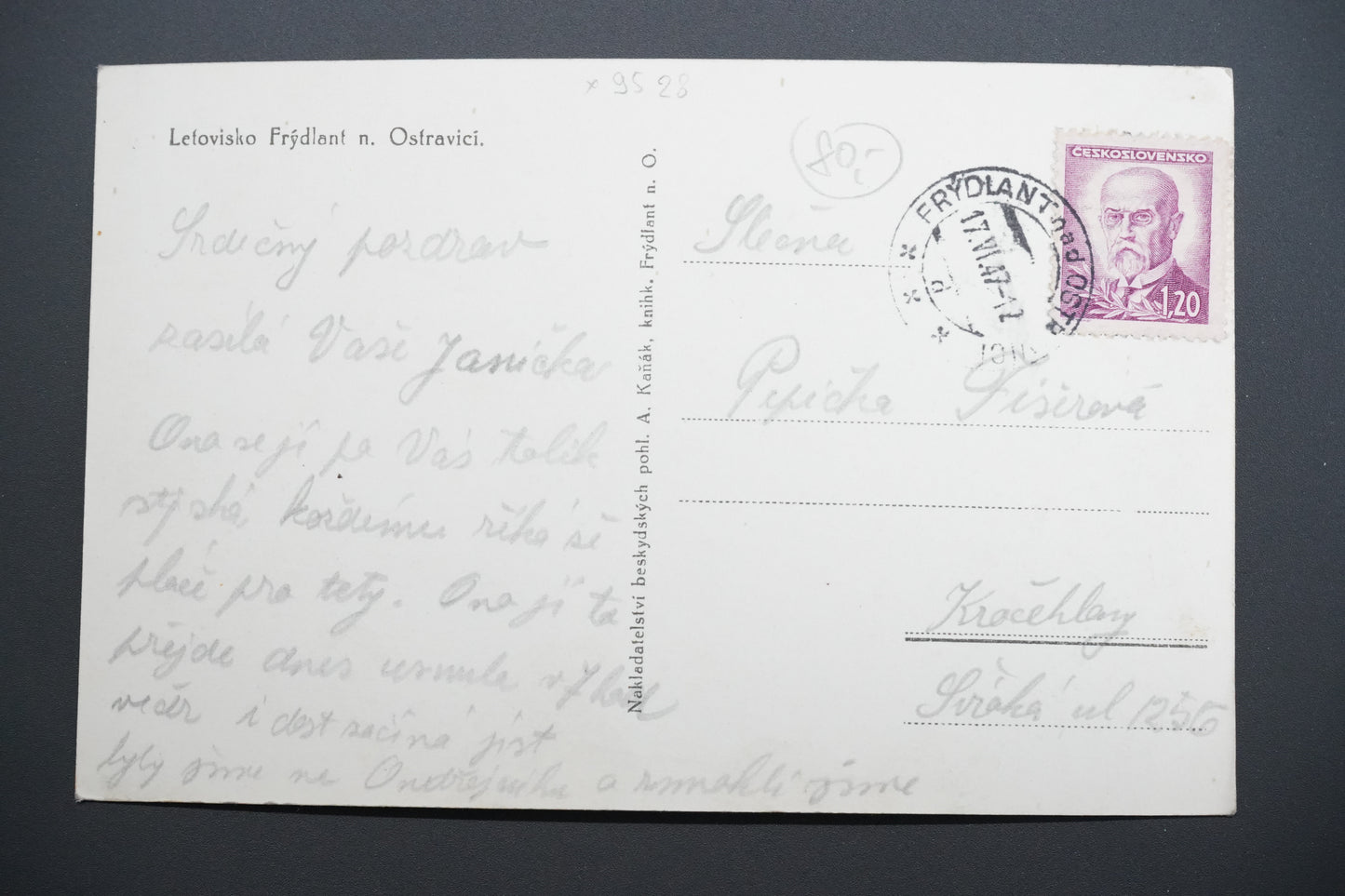 Pohlednice LETOVISKO FRÝDLANT NAD OSTRAVICÍ (x9528)