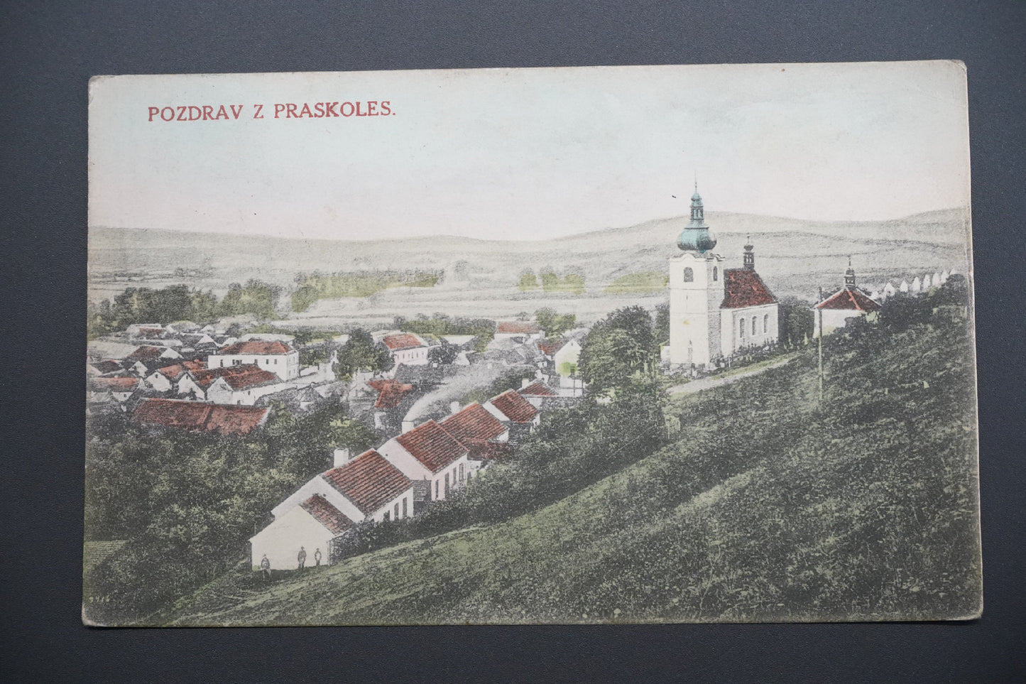 Postcard GREETINGS FROM PRASKOLES (x9539)