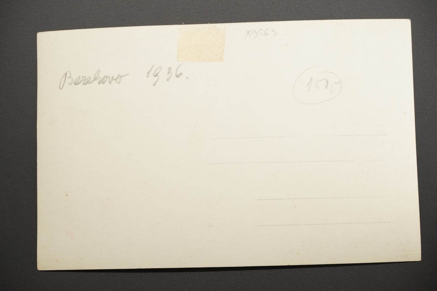 Postcard PHOTOGRAPHY BEREHOVO 1936 (x9563)