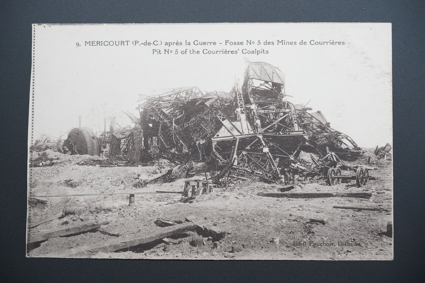 Pohlednice Méricourt – Fosse č. 5 dolů Courrières (x9609)
